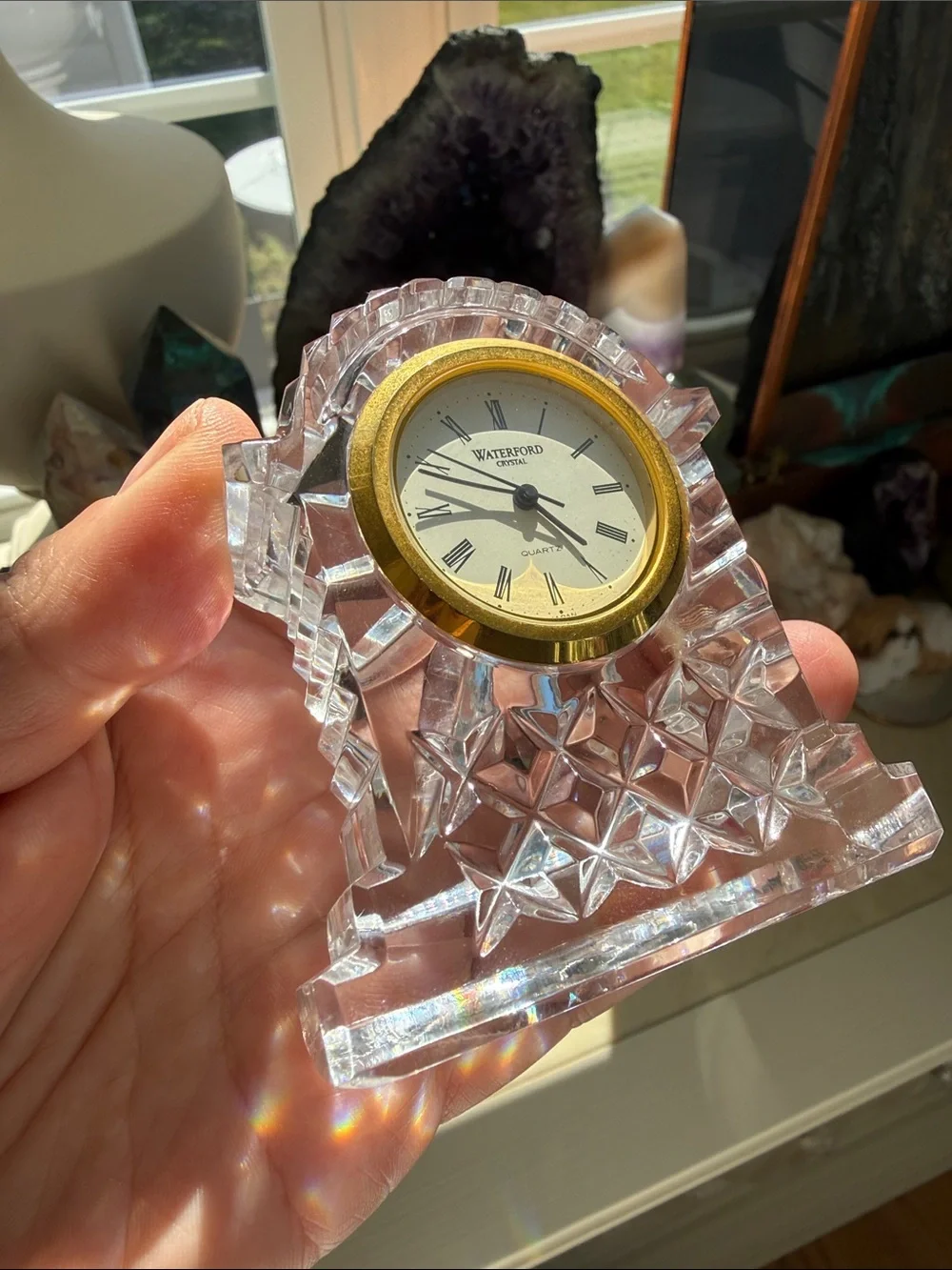 Waterford crystal mantel